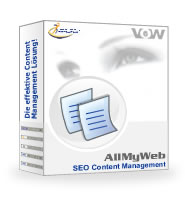 AllMyWeb: ein suchmaschinenoptimiertes CMS (Content Management System)