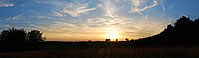 Panorama Sonnenuntergang